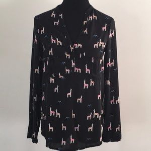 Anthropologie Maeve (52 conversations) llama blouse, size 2